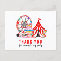 Carnaval Cirque Show Balloons Merci Anniversaire