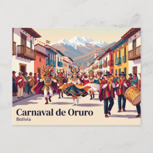 Carte Postale Carnaval de Oruro Bolivie