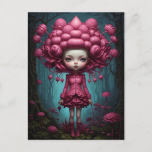 Carte Postale Carnet Fille Inspiration Mark Riden & Tim Burton