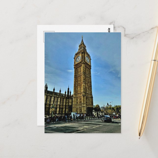 Carte Postale Carnet note Londres  (Devant/Arrière en situation)