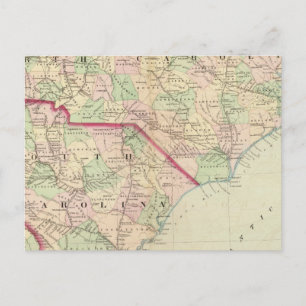 Carte Postale Carolina N & S 2