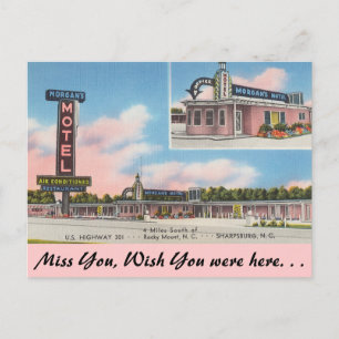 Carte Postale Caroline du Nord, Morgan's Motel, Rocky Mount