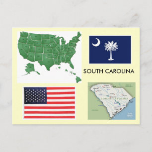 Carte Postale Caroline du Sud, USA
