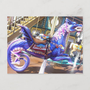 Carte Postale Carousel Seahorse