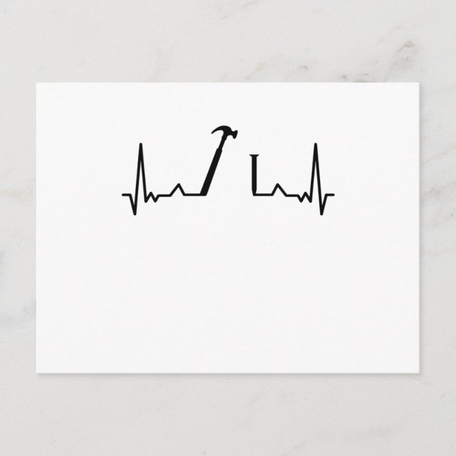 Carte Postale Carpenter Heartbeat Menuiserie Cadeaux (Devant)