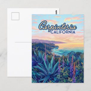 Carte Postale Carpinteria Californie Père Noël Barbara Ventura B