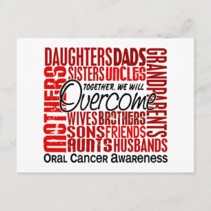 Carte Postale Carré de famille Cancer oral