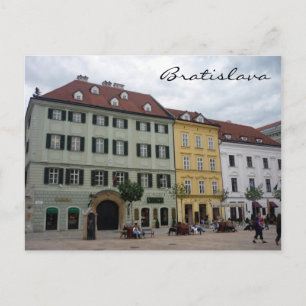 Carte Postale carré de la ville de bratislava