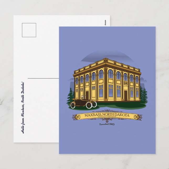 Carte postale Carré de la ville historique de Maxb (Devant / Derrière)
