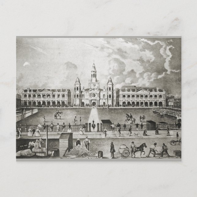 Carte Postale Carré de l'église du Vieux Quartier Français (Devant)