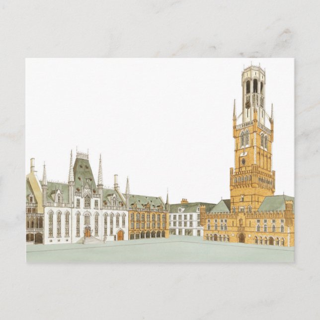 Carte Postale Carré de marché. Bruges Belgique (Devant)