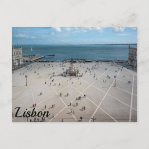 Carte Postale Carré du commerce d'en haut à Lisbonne, Portugal
