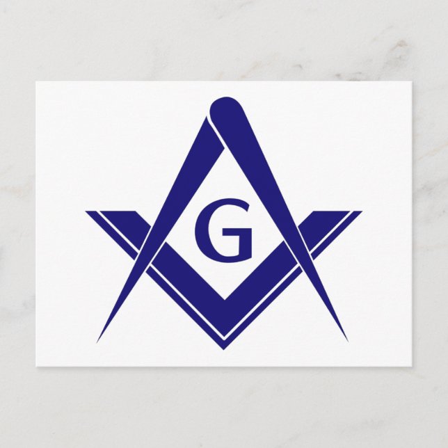 Carte Postale Carré moderne & Compas (Devant)