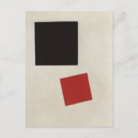 Carré noir et Carré rouge par Kazimir Malevich