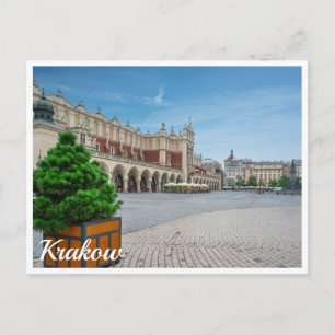 Carte Postale Carré principal dans la vieille ville de Cracovie,