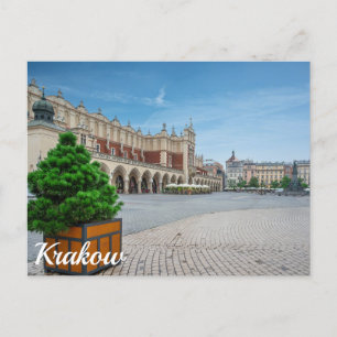 Carte Postale Carré principal dans la vieille ville de Cracovie,