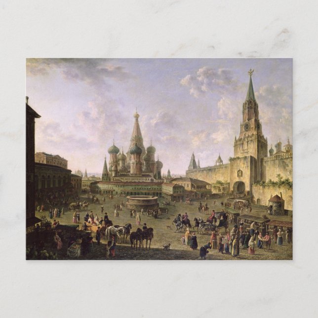 Carte Postale Carré rouge, Moscou, 1801 (Devant)