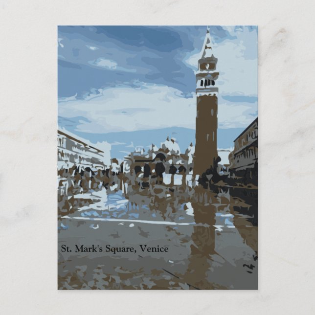 Carte Postale Carré Saint-Marc, Venise, Italie (Devant)