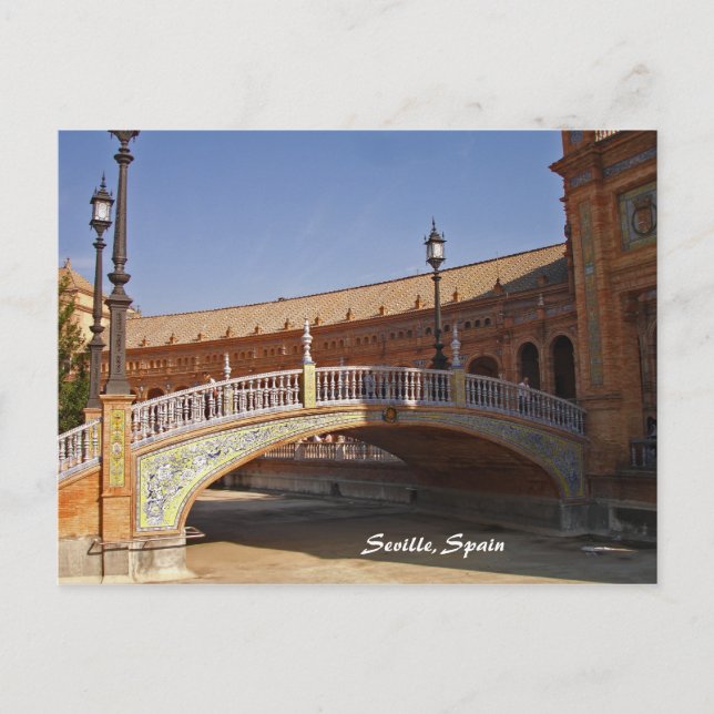 Carte postale Carré Séville, Espagne (Devant)