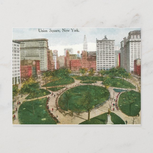 Carte Postale Carré syndical, New York (Devant)