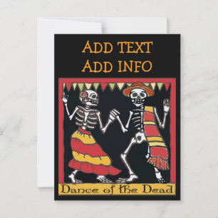 Carte Postale Carrelage mexicain, Danse des morts