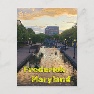 Carte Postale Carroll Creek Frederick Maryland #5