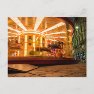 Carte Postale Carrousel de nuit, Florence, Italie