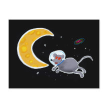 Cartão Postal - Souris Dans L'Espace