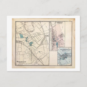 Carte Postale Carte, Bloomfield, New Jersey Vintage