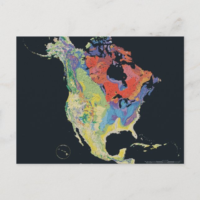 Carte Postale carte_du_relief_de_l_amérique_du_nord_2003 (Devant)
