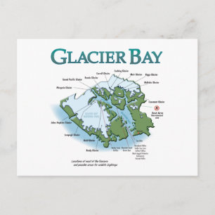 Carte postale Carte Glacier Bay