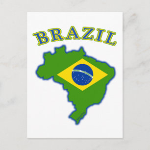 Carte Postale Carte/Indicateur BRAZIl