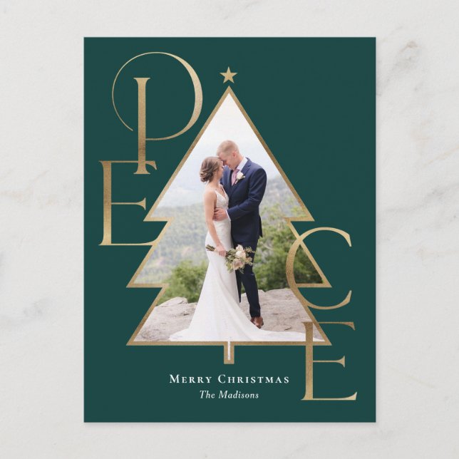 Carte postale Carte photo moderne Peace Tree (Devant)