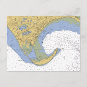 Carte postale Carte portuaire de Provincetown MA H