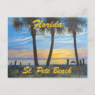 CARTE POSTALE "CARTE POSTALE DE ST. PETE BEACH FLORIDE PALMIERS"