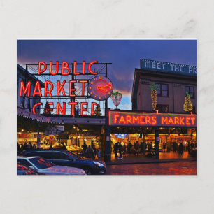 Carte postale / Carte Postale Pike Place Market, S