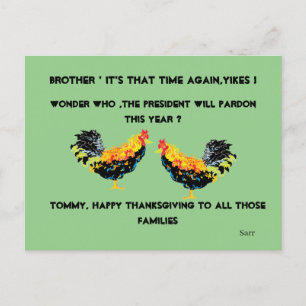Carte postale : Carte postale Thanksgiving