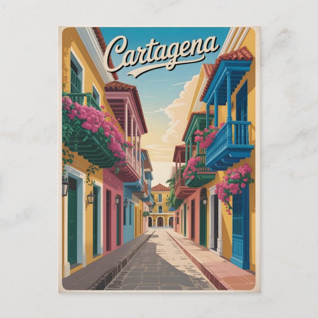 Carte Postale Carthagène vintage (Devant)