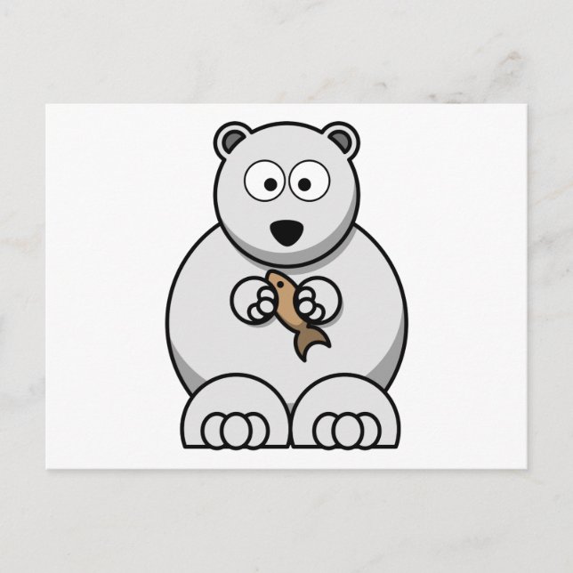 Carte Postale Cartographie de l'ours polaire (Devant)