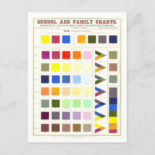Carte postale Carton couleur scolaire