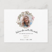 Carton d'invitation au mariage de décembre avec ph