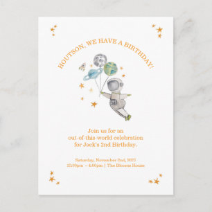 Carte Postale Carton d'invitation d'anniversaire pour enfants as