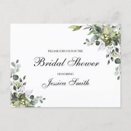 Carte Postale Carton d'invitation de fiançailles au thème d'Euca