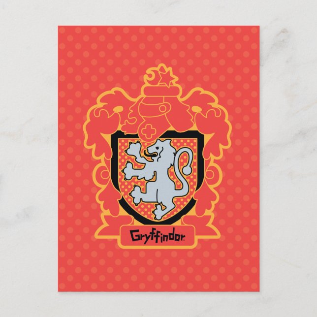 Carte Postale Carton Gryffindor Crest (Devant)