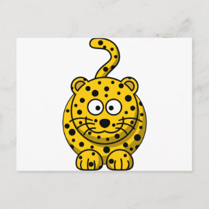 Carte Postale Carton mignon Leopard