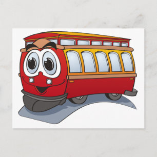 Carte Postale Carton Red Trolley