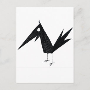 Carte Postale Cartoon Crow