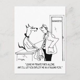 Carte Postale Cartoon de chien 9479