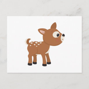 Carte Postale Cartoon Deer
