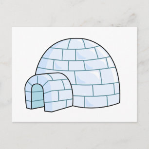 Carte Postale Cartoon Igloo